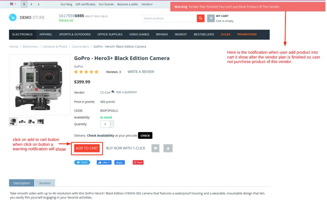 storefront page