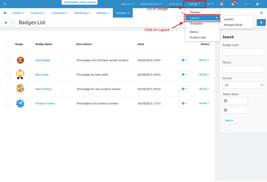 CS-Cart Vendor Badges Add-on: Seller Trust — illustration 8