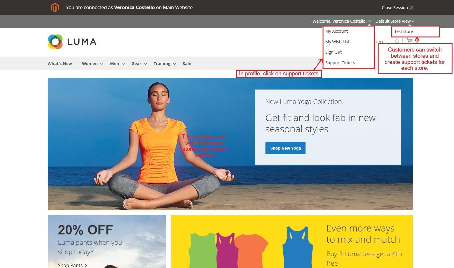 manage support ticket page with support admin usergroup