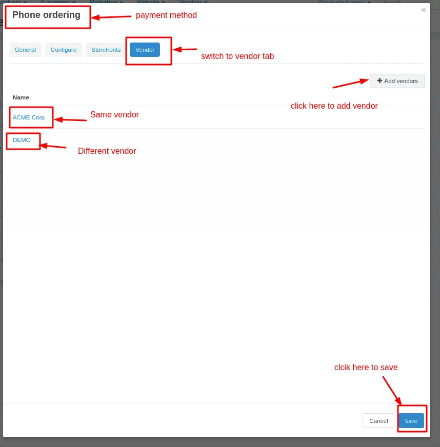 Vendor Wise Payment Method — illustration 14