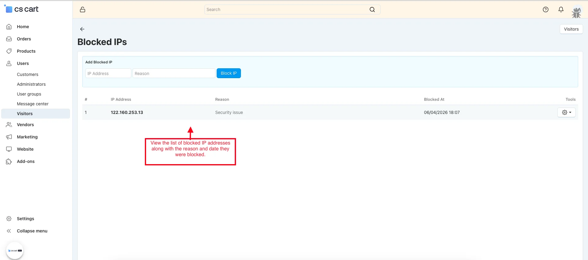 CS-Cart User Tracking Add-on: Visitor Analytics — illustration 10