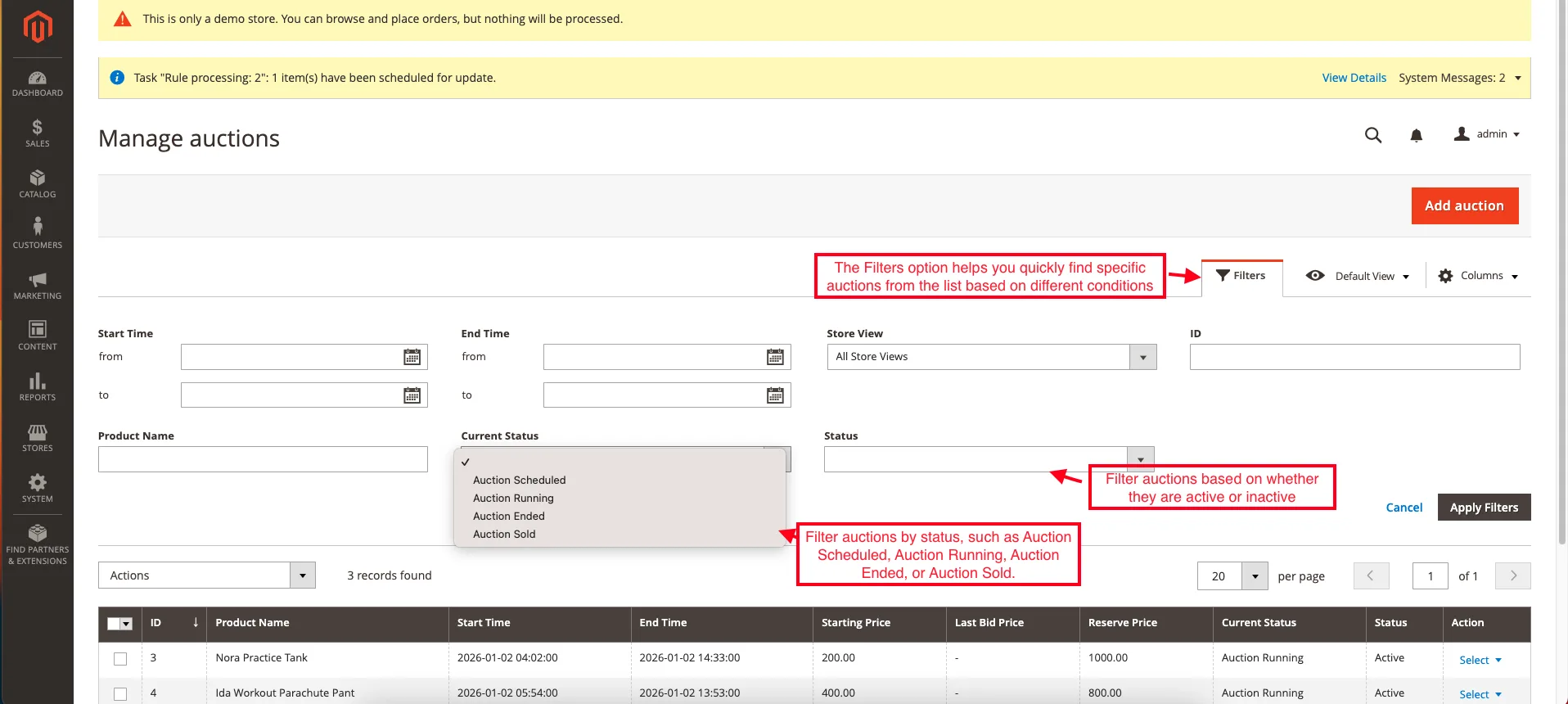 Magento Auction Extension: Live Product Bidding — illustration 10