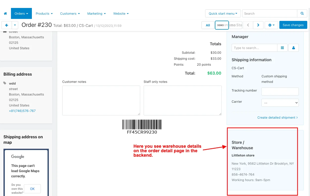 CS-Cart Warehouse Add-on: Multi-Location Stock — illustration 9