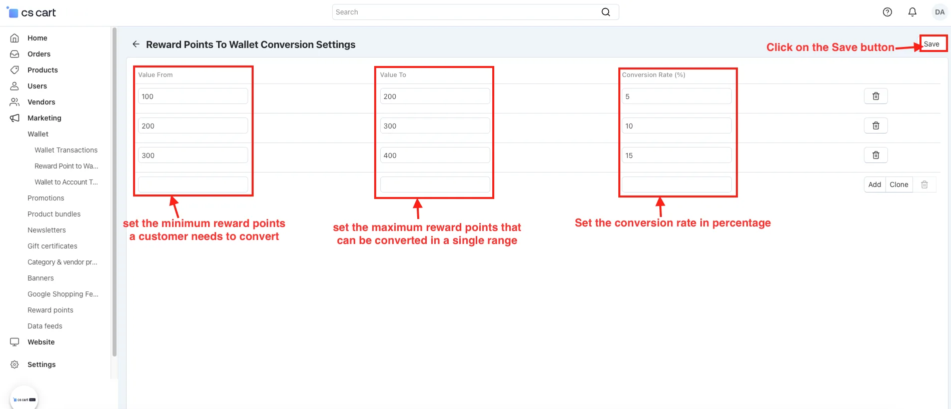 Convert Reward points to Wallet Cash — illustration 4