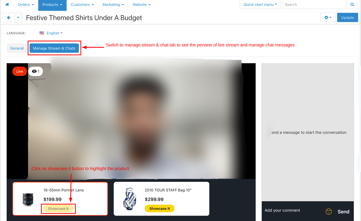 products which are explained in the video