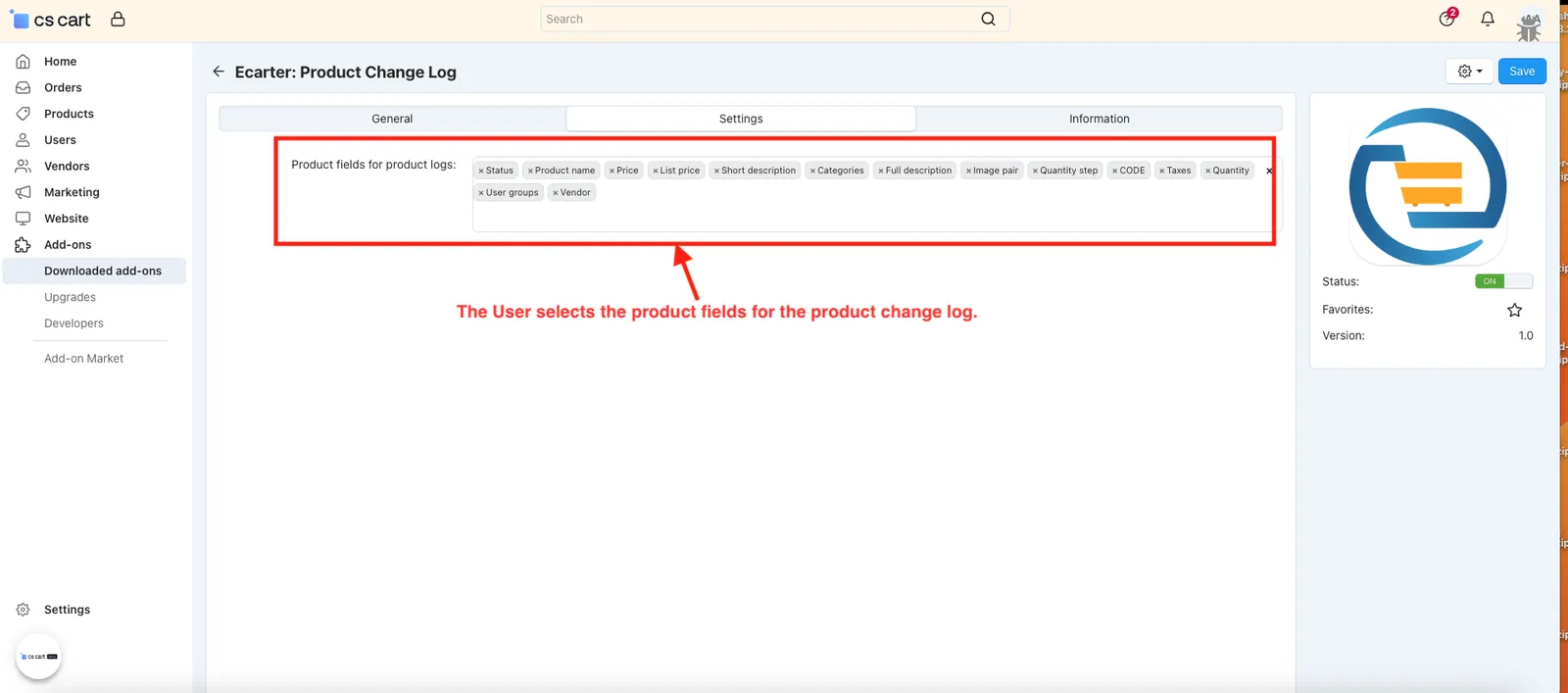 Product Change Log — illustration 3