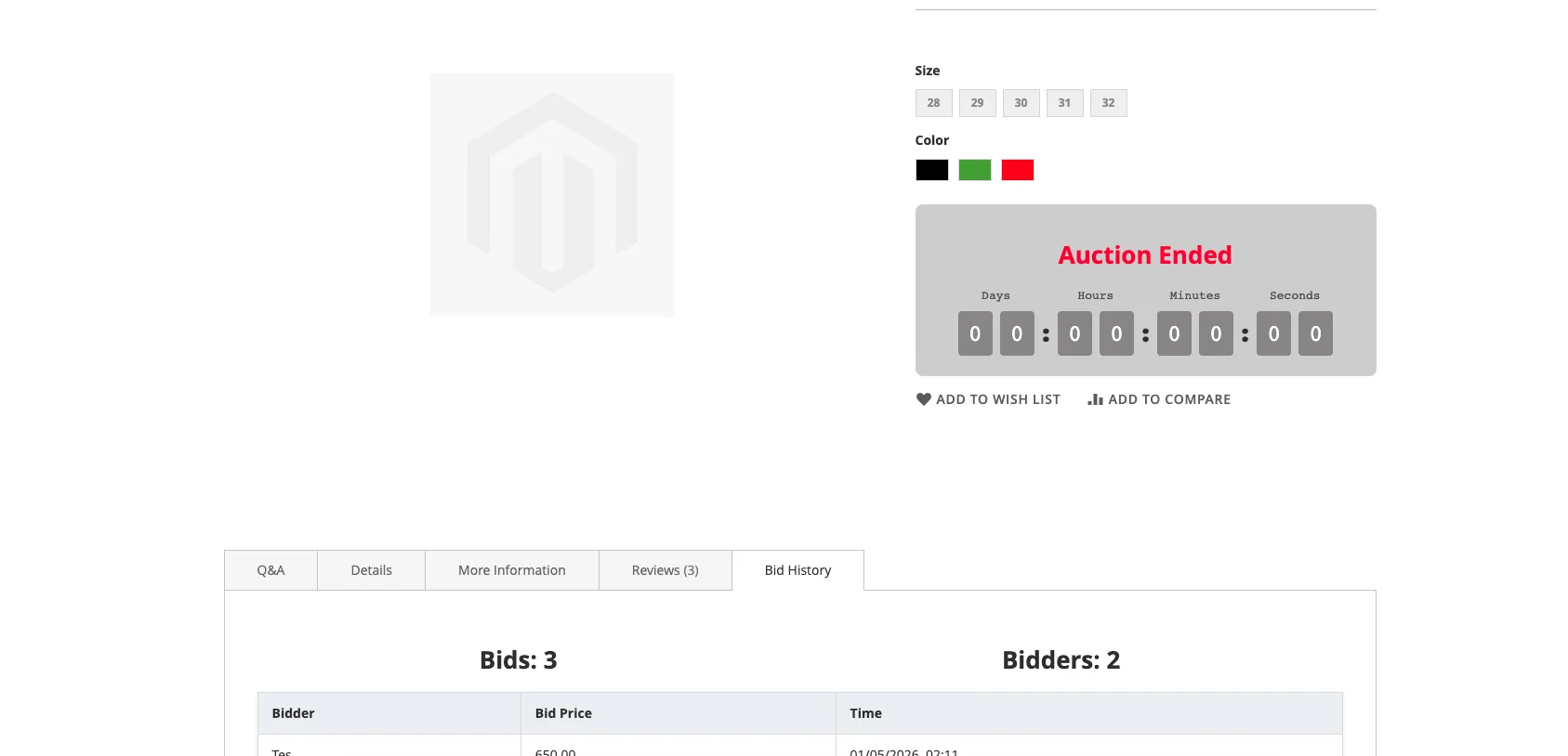 Magento Auction Extension: Live Product Bidding — illustration 20