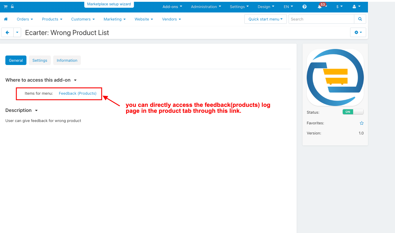 installation page