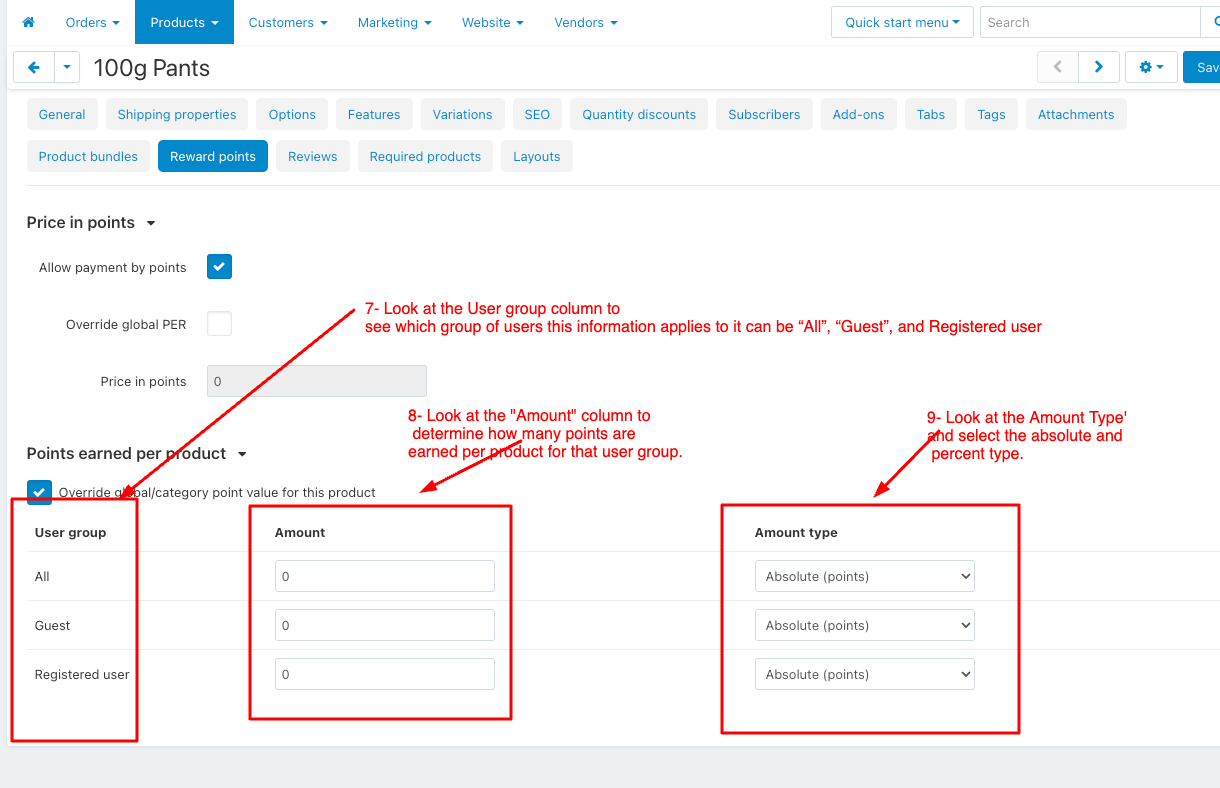 allow payment by points