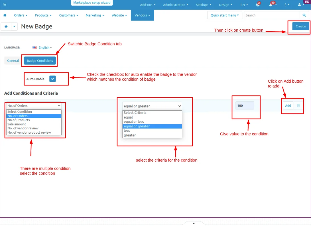 CS-Cart Vendor Badges Add-on: Seller Trust — illustration 6