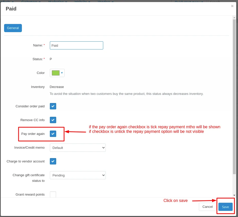 Repay Payment Restriction — illustration 22