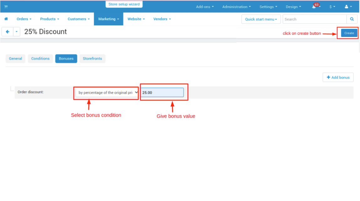 create button page