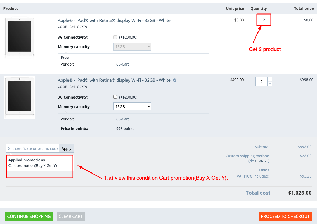 show condition in storefront