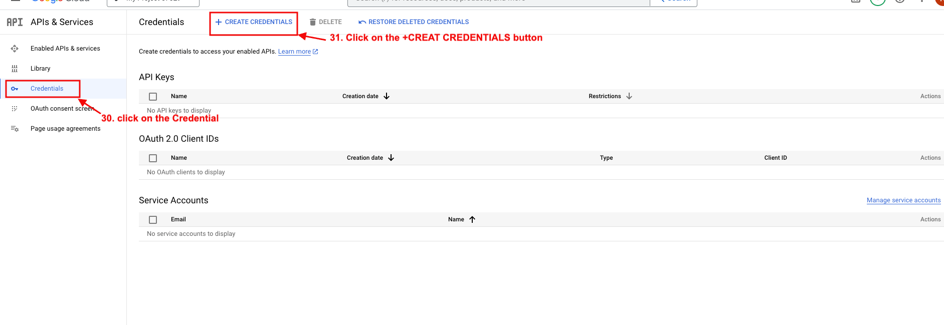 OAuth consent screen page1