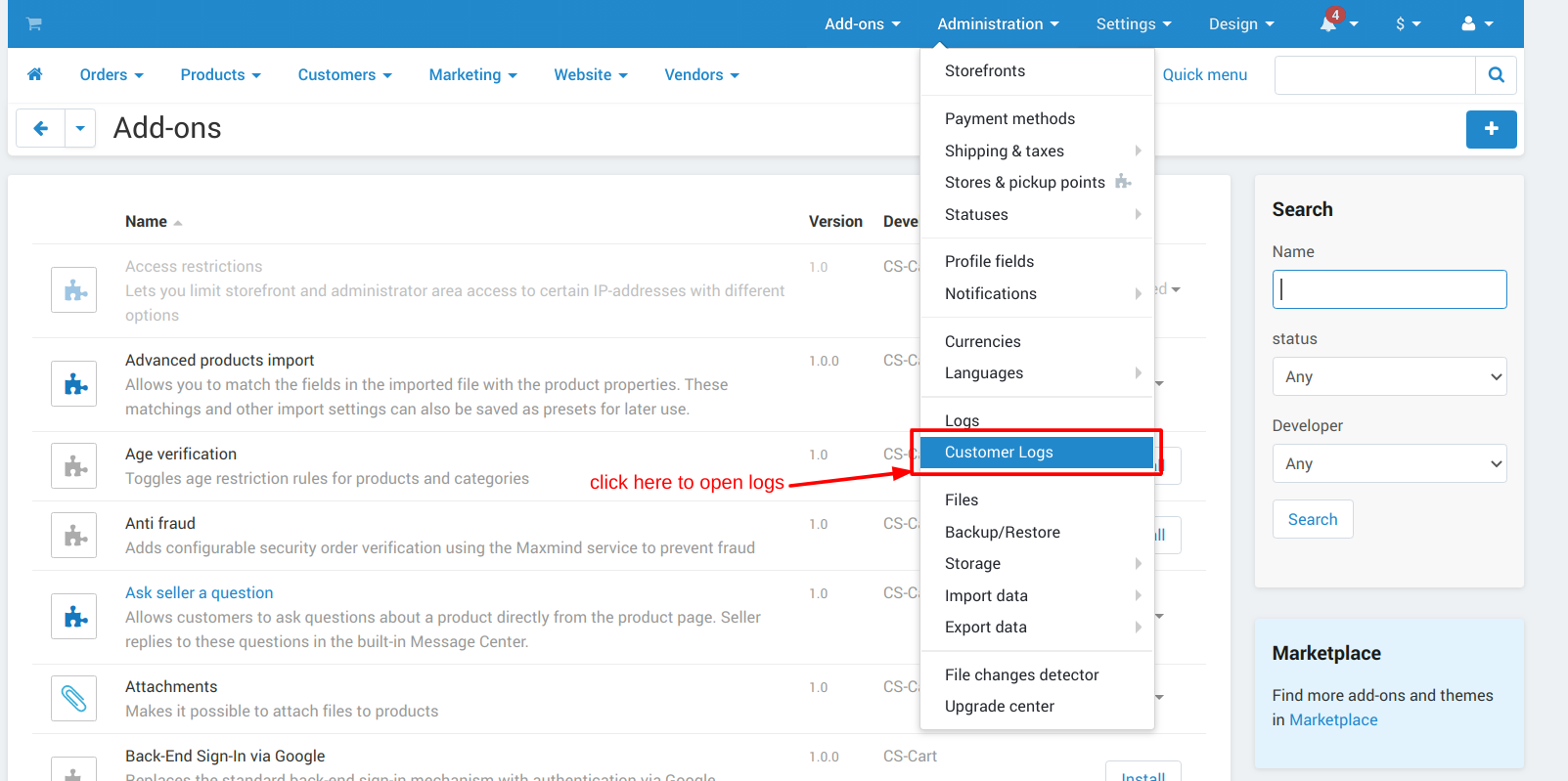 Customer Activity logs — image 3