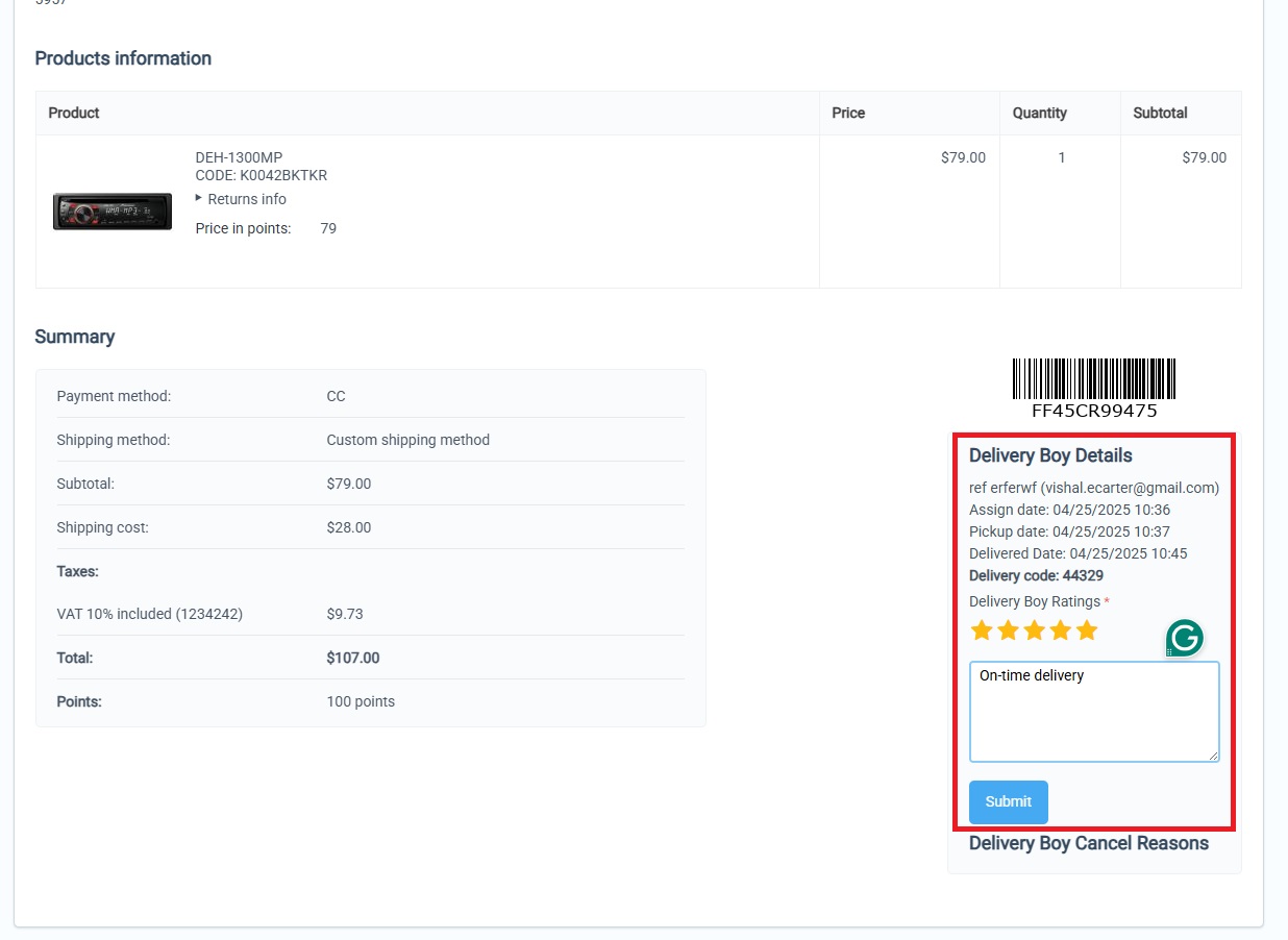 CS-Cart Delivery Boy App — image 21