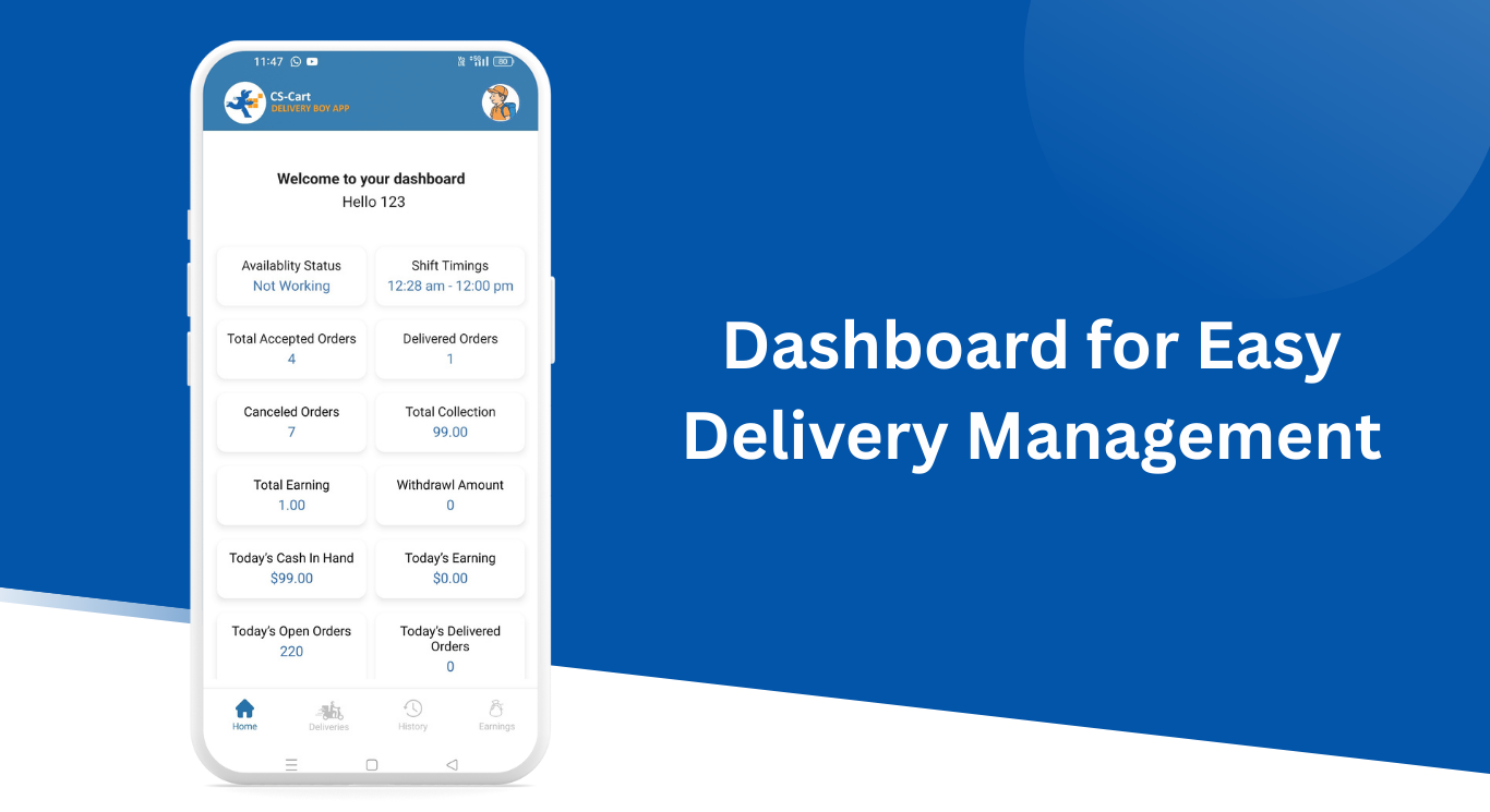 CS-Cart Delivery Boy App — image 8