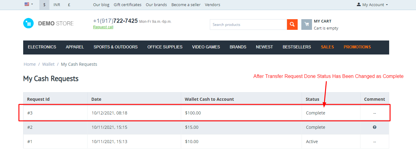 Transfer Wallet Cash to Account — image 21