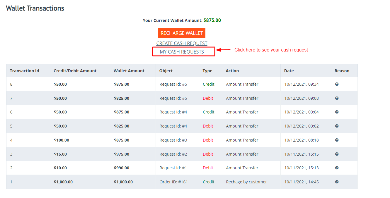 Transfer Wallet Cash to Account — image 29