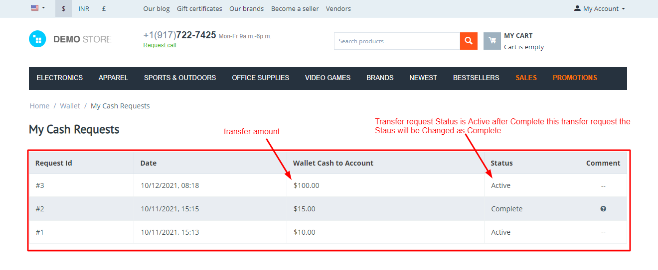 Transfer Wallet Cash to Account — image 14