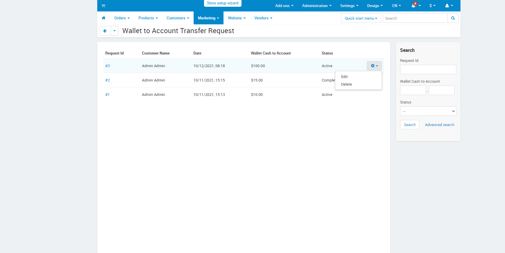 Transfer Wallet Cash to Account — image 5