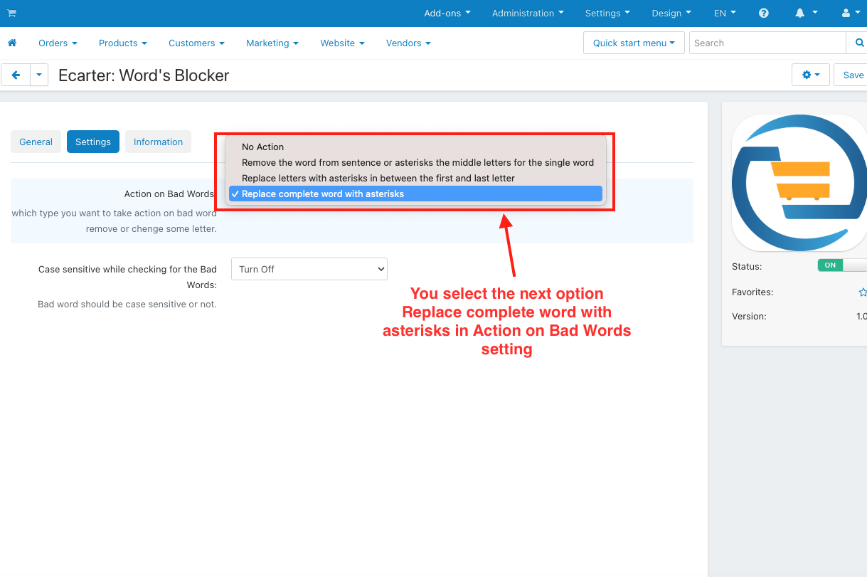 Word’s Blocker Addon — image 19