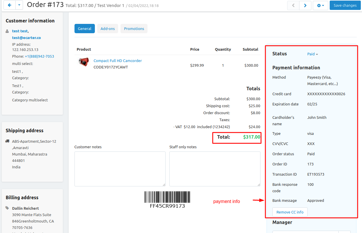 Payeezy Payment Gateway — image 11