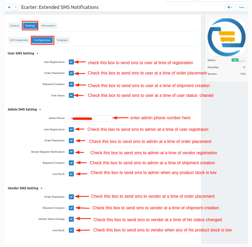 Extended SMS Notifications — image 4