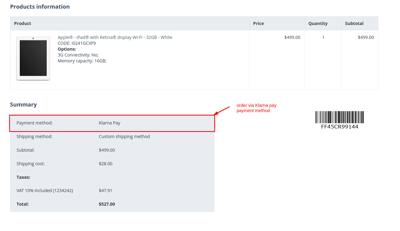 Klarna Payment Gateway — image 14