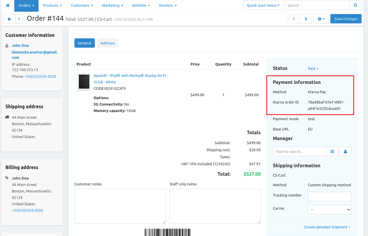 Klarna Payment Gateway — image 15