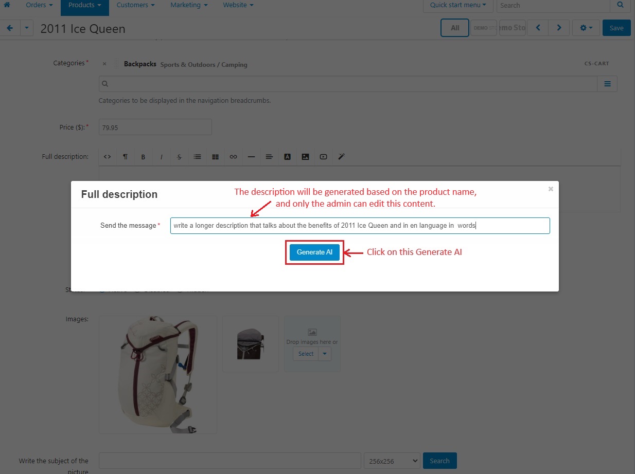 AI Content Generator for CS-Cart — image 8