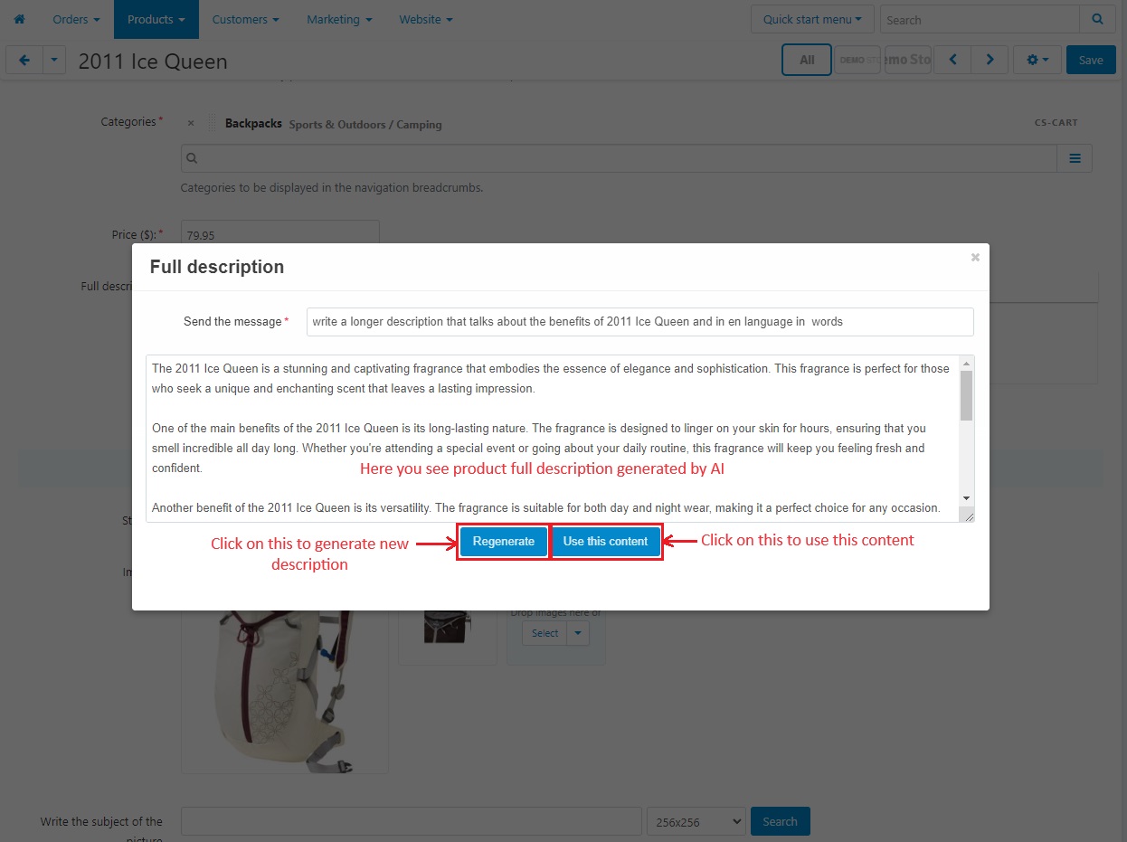 AI Content Generator for CS-Cart — image 9