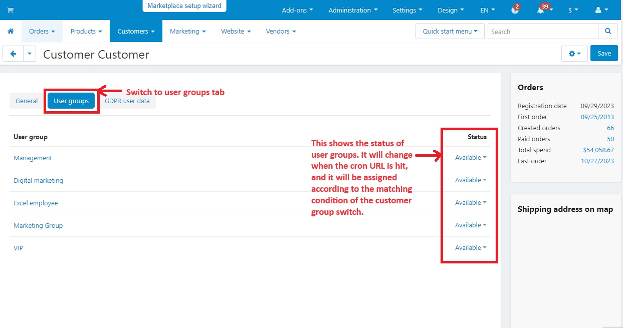 Customer Group Switching — image 12