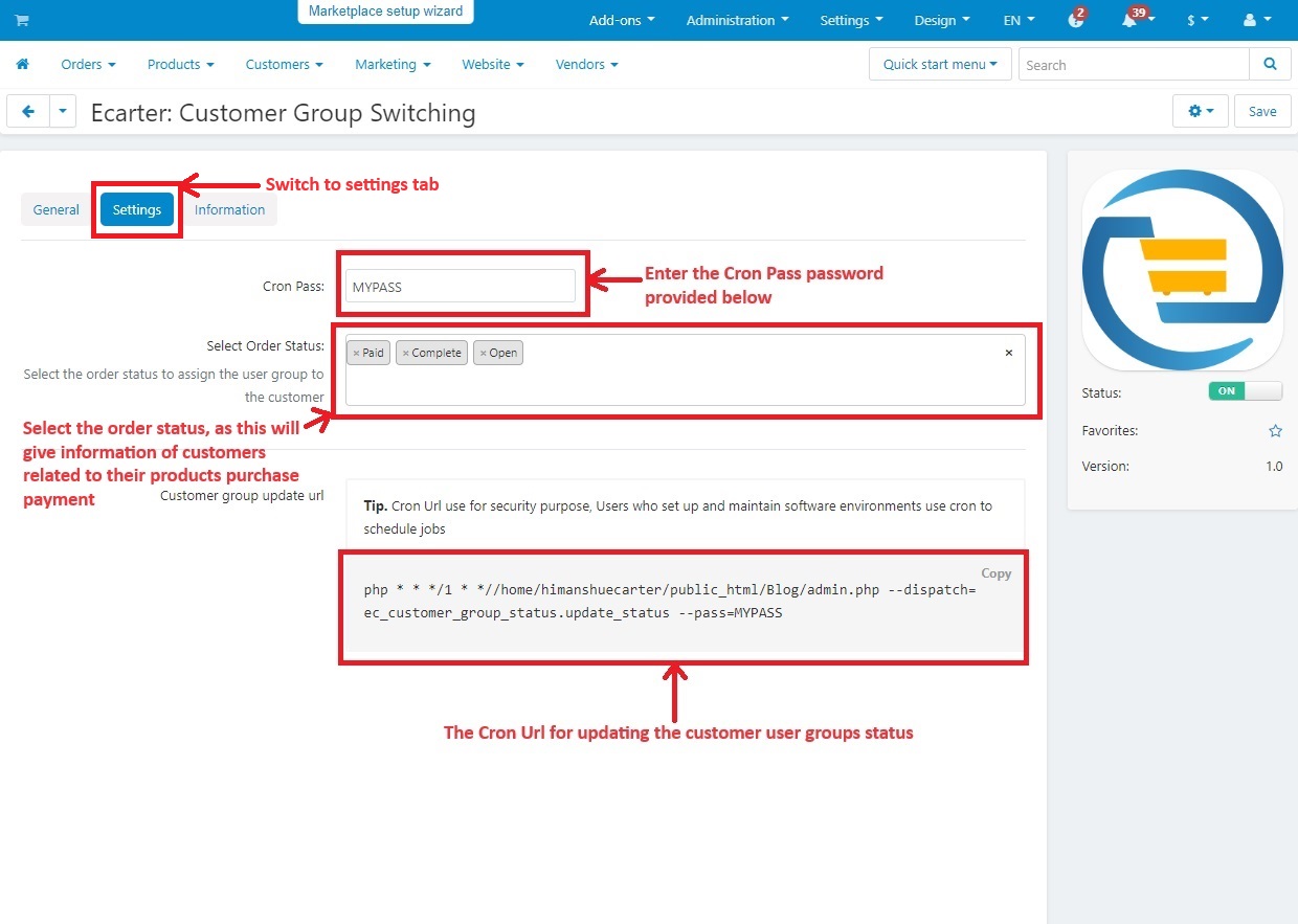 Customer Group Switching — image 3