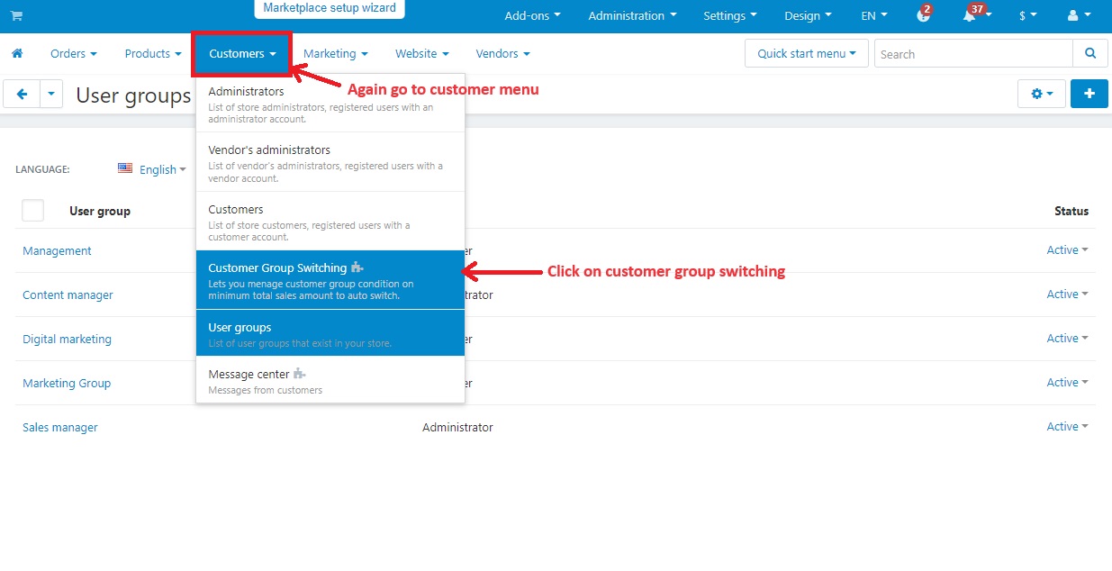 Customer Group Switching — image 7