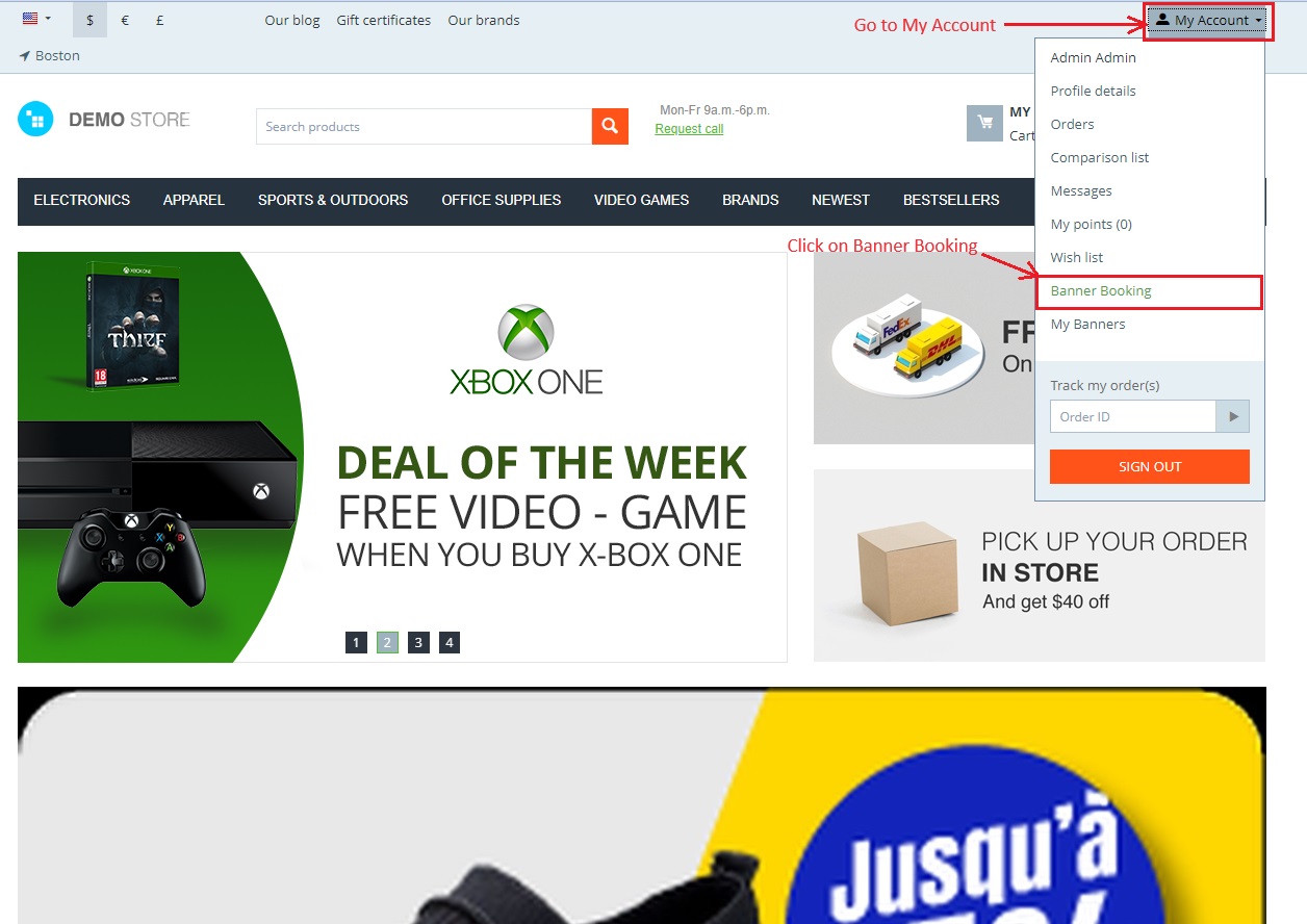 Banner Advance Booking — image 23
