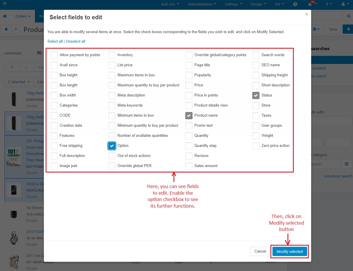 Extended Product Bulk Edit — image 4