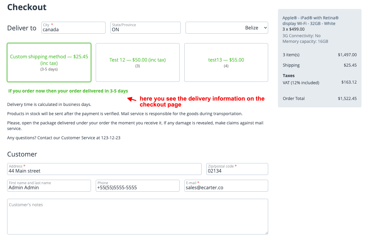 Estimated Delivery Time — image 10