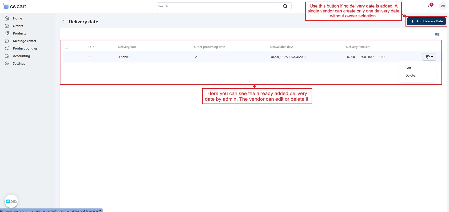 Order Delivery Date And Time — image 16