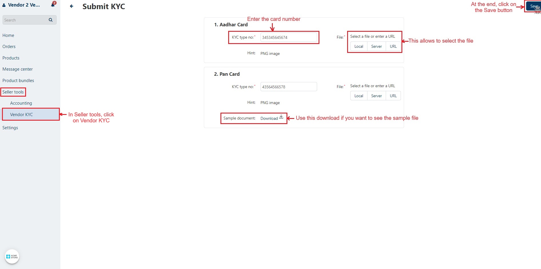 Advanced Seller KYC — image 12