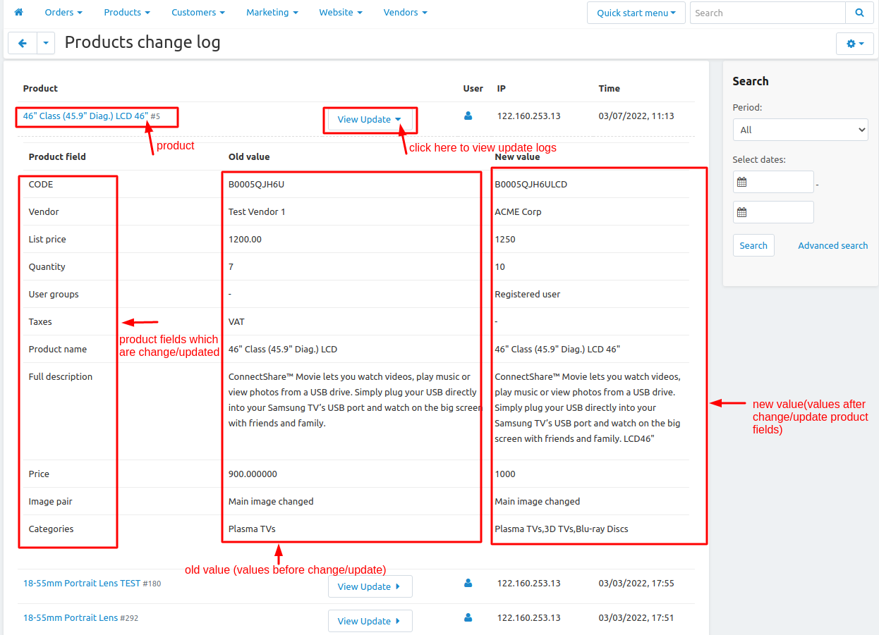 Product Change Log — image 8
