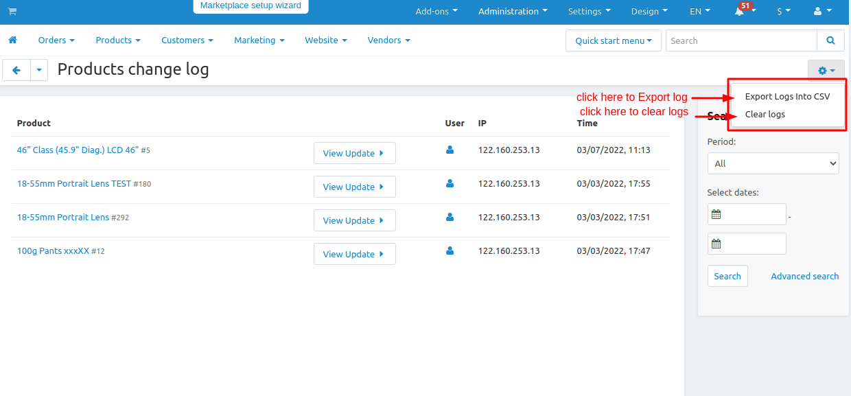 Product Change Log — image 9