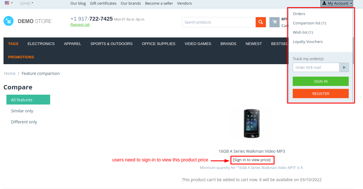 Product-wise Shopping Restriction — image 11