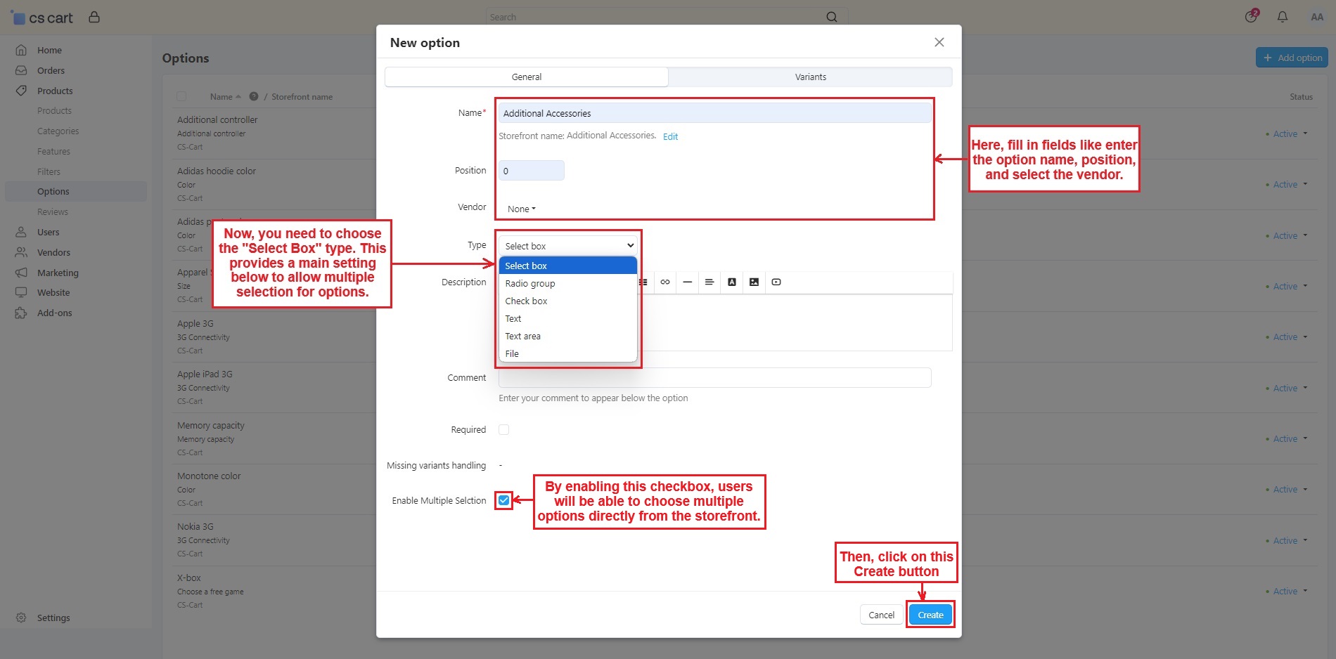 Multichoice Product Option — image 3