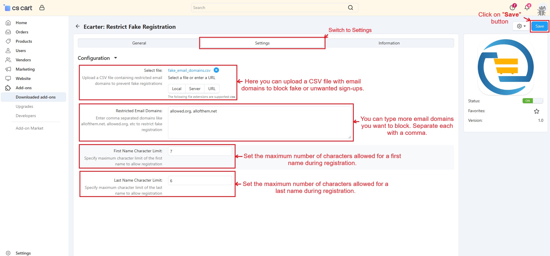 Restrict Fake Registration — image 3