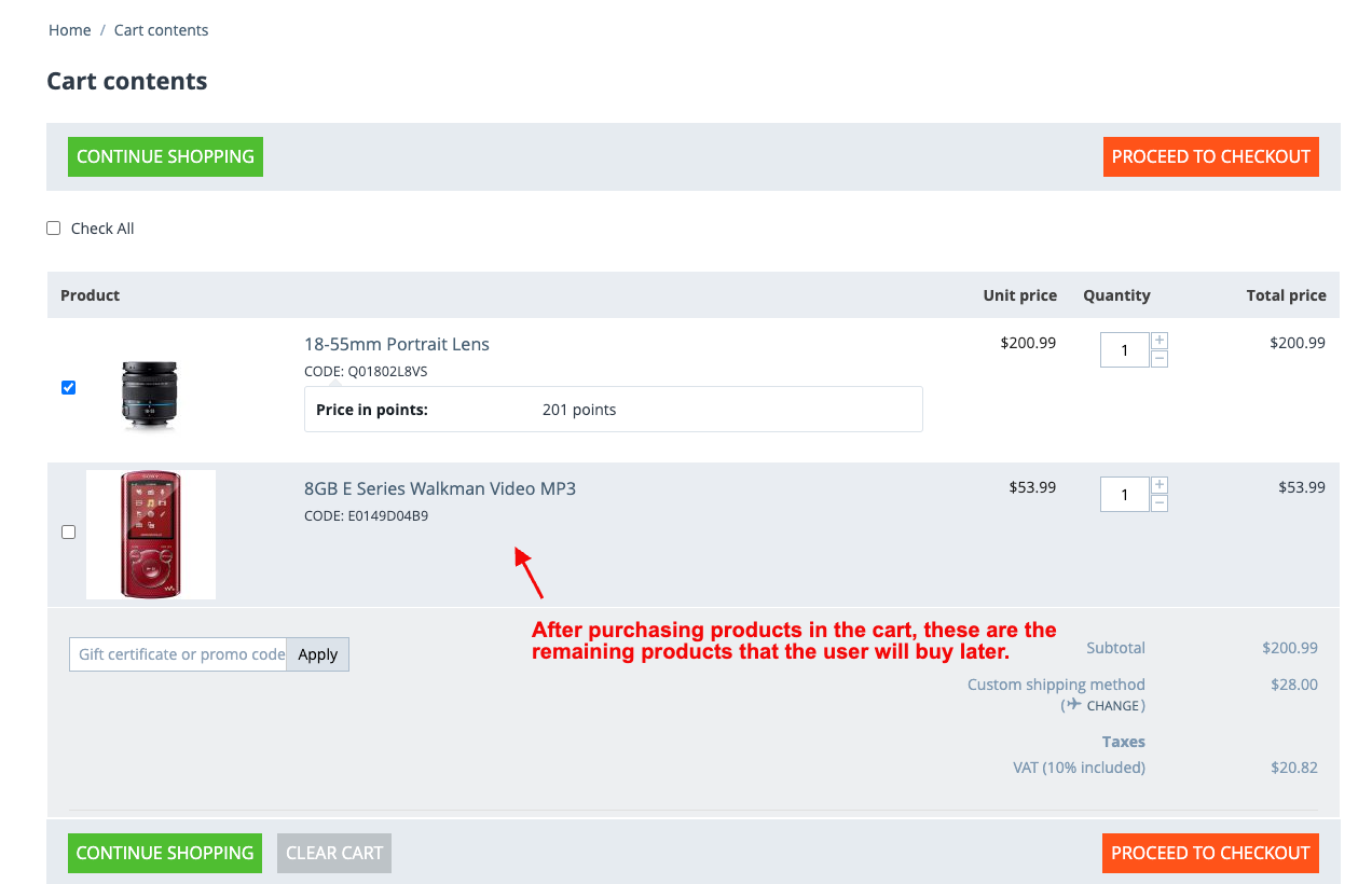 Product Cart Selection — image 9