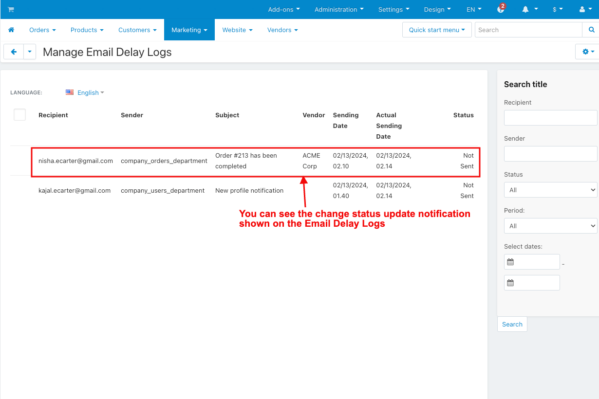 Send Mail With Delay — image 12
