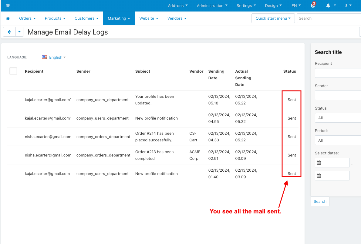 Send Mail With Delay — image 31