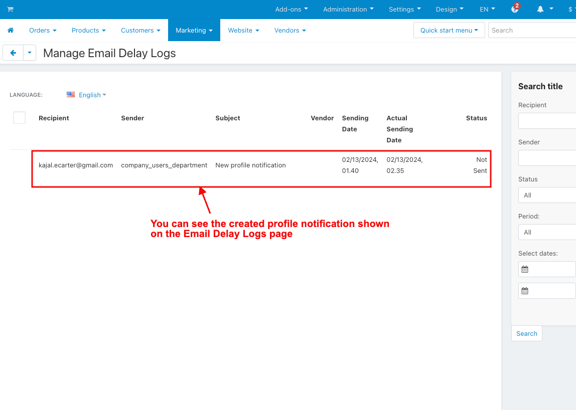 Send Mail With Delay — image 9