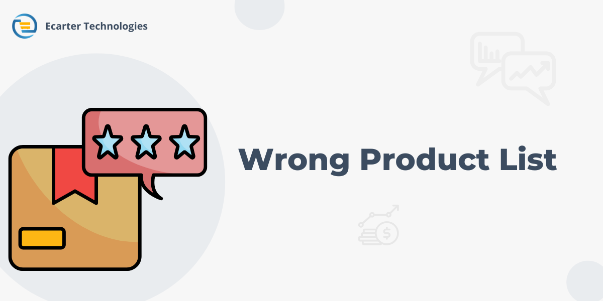 Wrong Product List